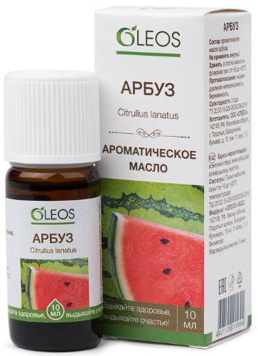 Изображение товара Oleos масло ароматическое арбуз 10 мл