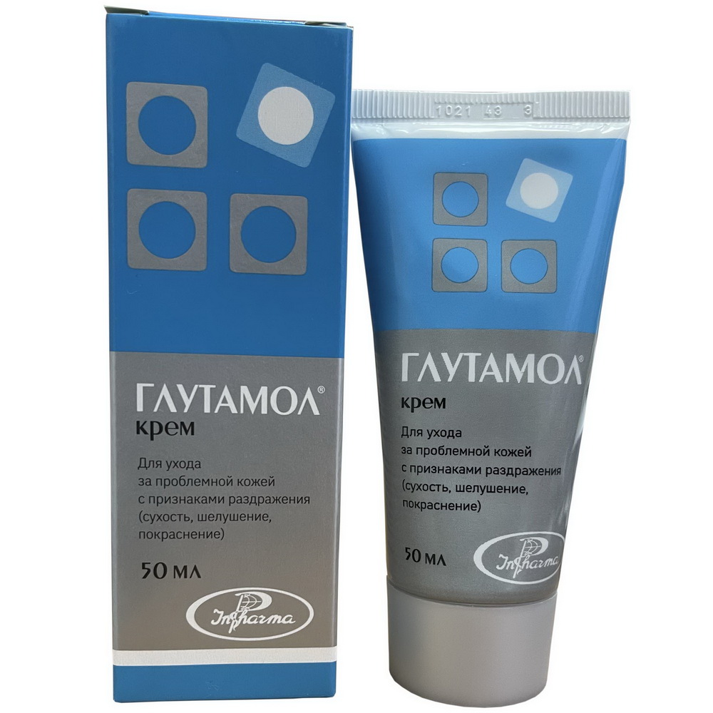 Изображение товара Глутамол крем 50 мл для проблемной кожи и ухода после солнца