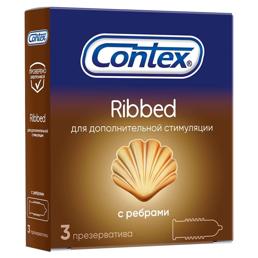 Изображение товара Контех презерватив ribbed с ребрышками 3 шт. - надежная защита и усиленные ощущения