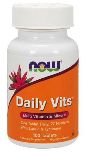 Изображение товара Now дейли витс 100 шт таблетки витаминный комплекс для поддержки здоровья