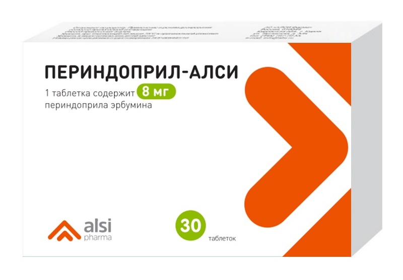 Изображение товара Периндоприл-алси 8 мг 30 шт. таблетки