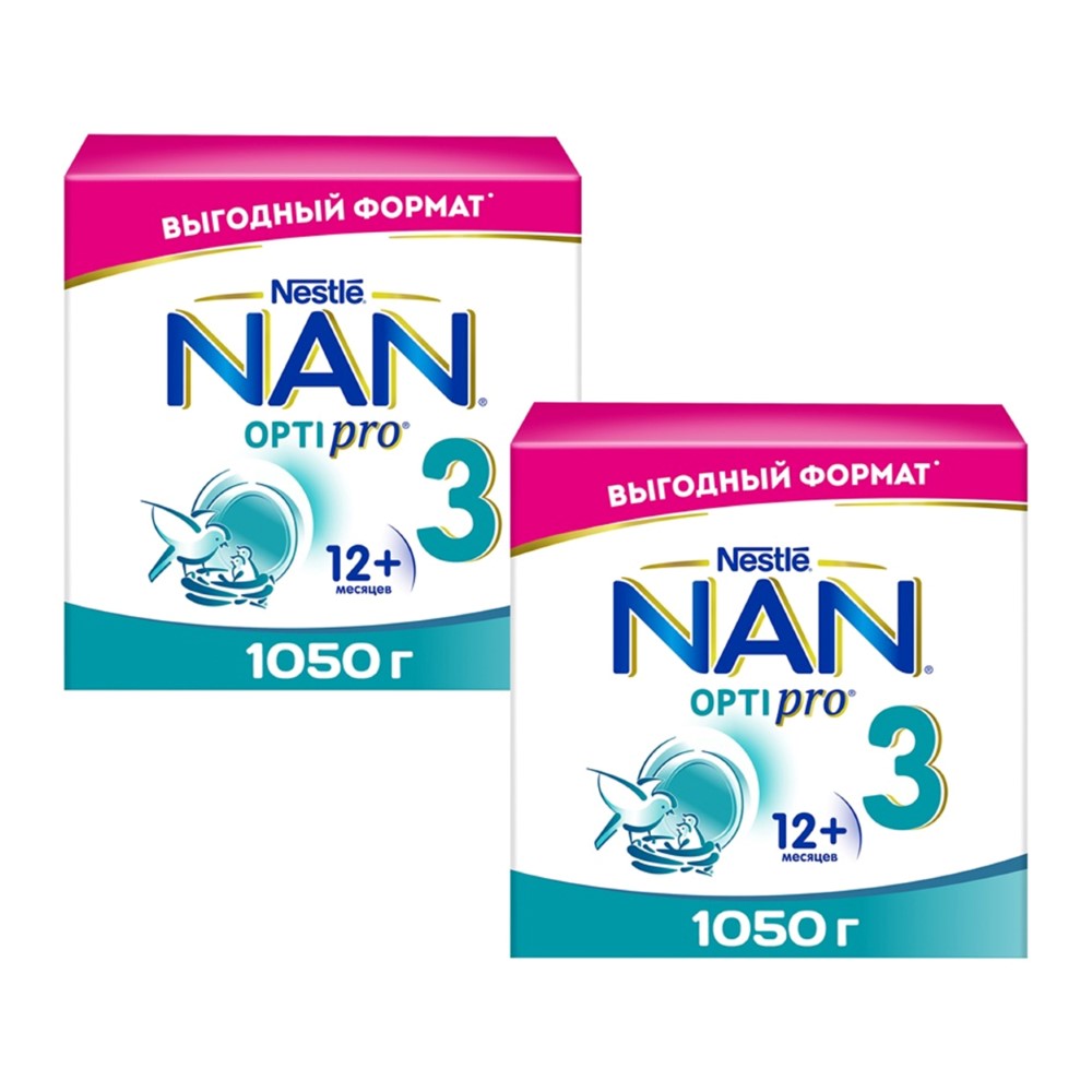 Изображение товара Набор из 2уп NAN 3 OPTIPRO С ОЛИГОСАХАРИДАМИ 2FL И ПРОБИОТИКАМИ B LACTIS НАПИТОК МОЛОЧ СУХОЙ 1050,0 со скидкой