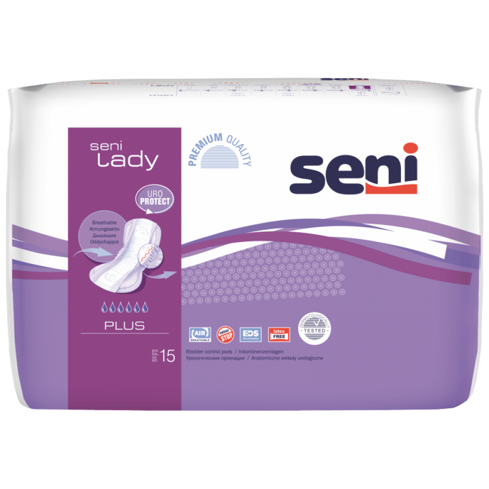 Seni lady plus урологические прокладки/вкладыши для женщин 15 шт.