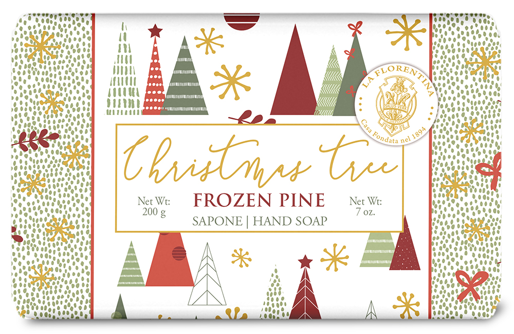 Изображение товара La florentina мыло туалетное твердое рождественское дерево морозная сосна 200 гр