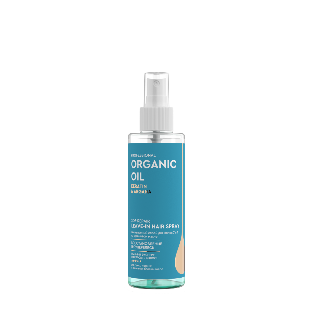 Изображение товара Professional organic oil спрей для волос 7 в 1 несмываемый 190 мл Изображение товара Professional organic oil спрей для волос 7 в 1 несмываемый 190 мл