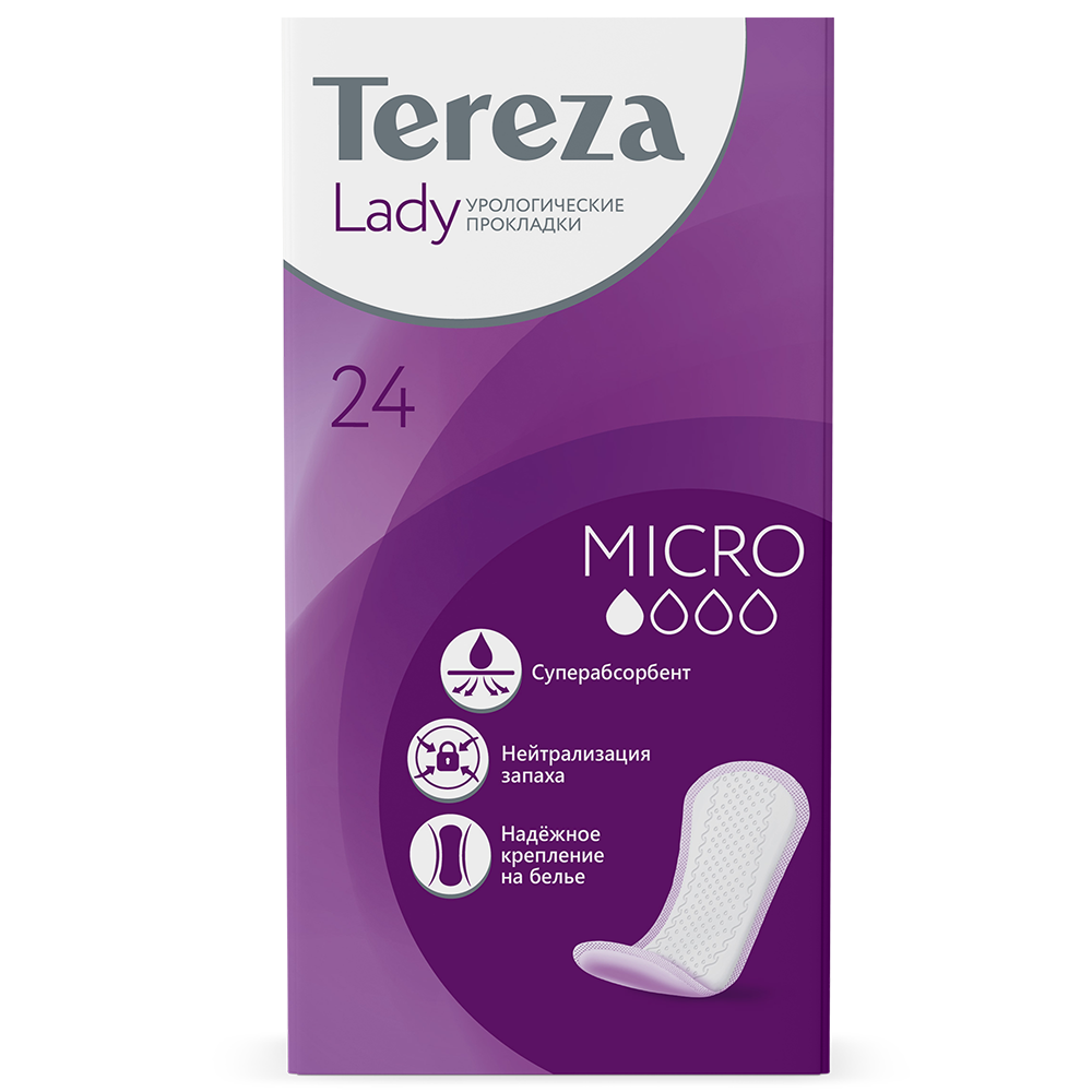 Изображение товара Урологические прокладки для женщин Terezalady Micro 24 шт - защита и комфорт
