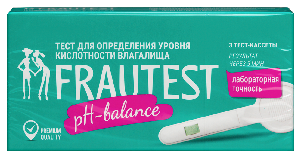 Изображение товара Тест для определения уровня кислотности влагалища frautest ph-balance