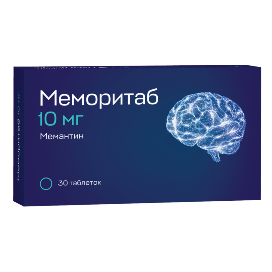 Меморитаб 10 мг 30 шт. таблетки диспергируемые - цена 679 руб., купить в  интернет аптеке в Гагарине Меморитаб 10 мг 30 шт. таблетки диспергируемые,  инструкция по применению