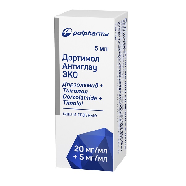 ДОРТИМОЛ АНТИГЛАУ ЭКО 0,02/МЛ+0,005/МЛ 5МЛ N1 ФЛАК КАПЛИ ГЛАЗНЫЕ инструкция по применению
