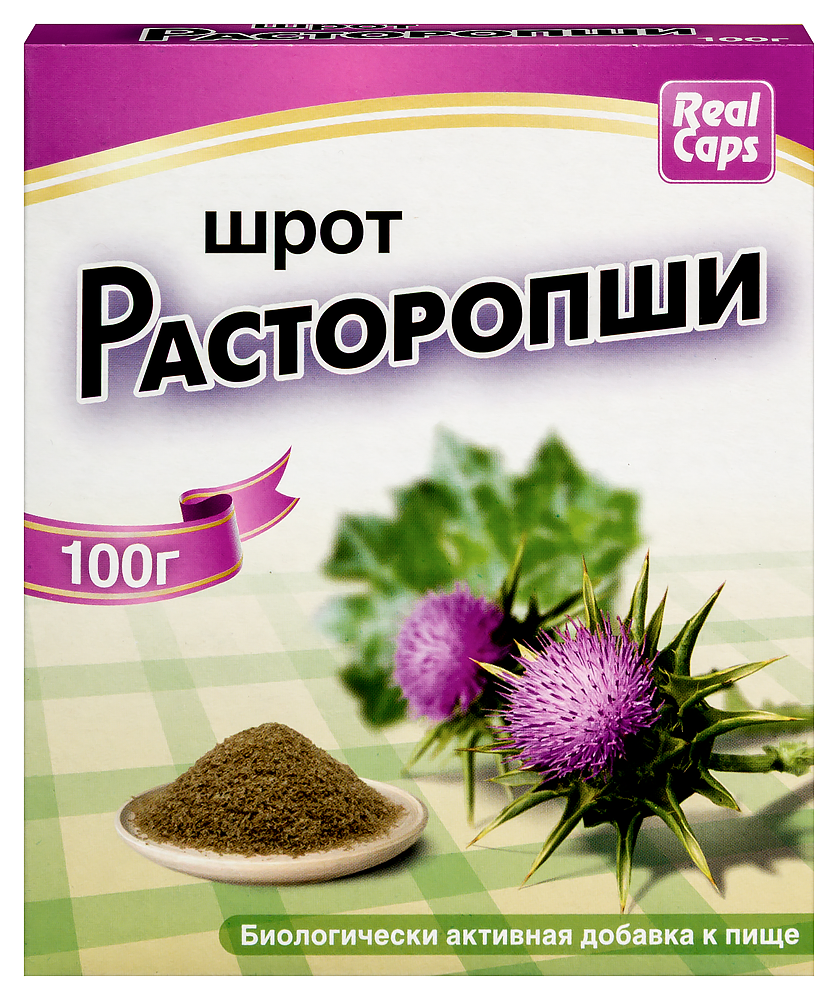 Изображение товара Расторопша шрот 100 гр - натуральная биодобавка для печени