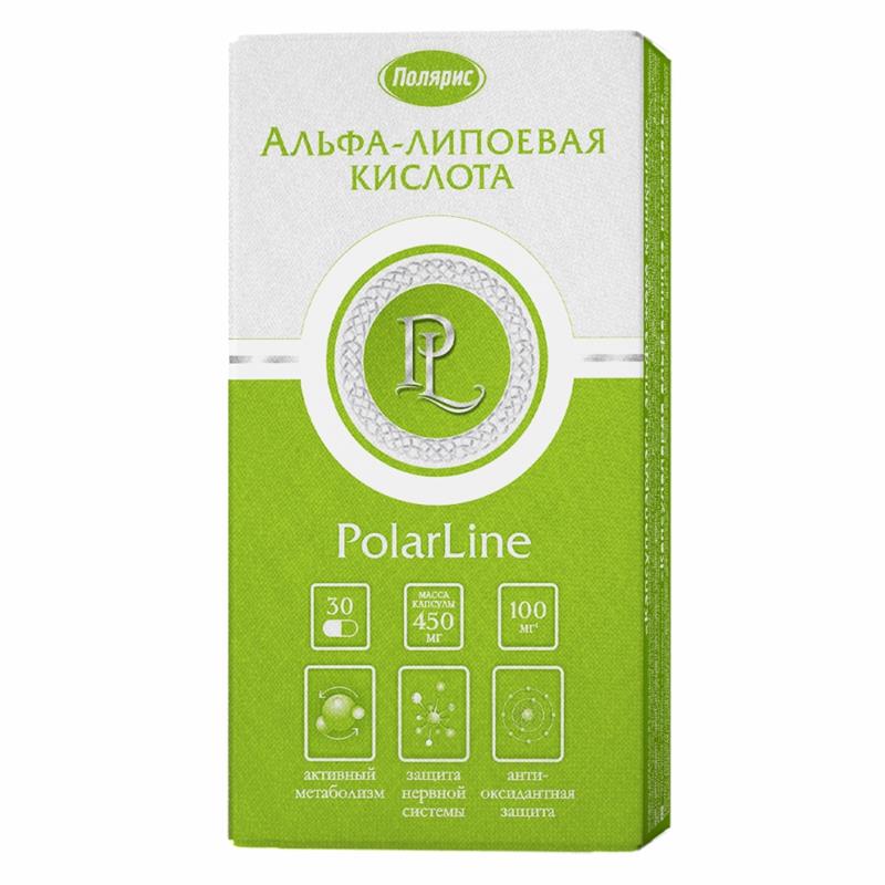 Изображение товара Polarline альфа-липоевая кислота в капсулах 450 мг 30 шт