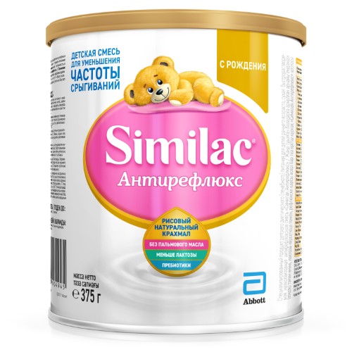 Изображение товара Similac Антирефлюкс сухая смесь для новорожденных 375 г