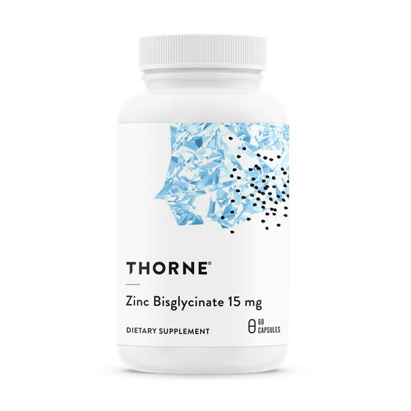 Изображение товара Thorne торн ресерч цинк бисглицинат 15 мг 60 капсул для поддержки иммунитета и кожи
