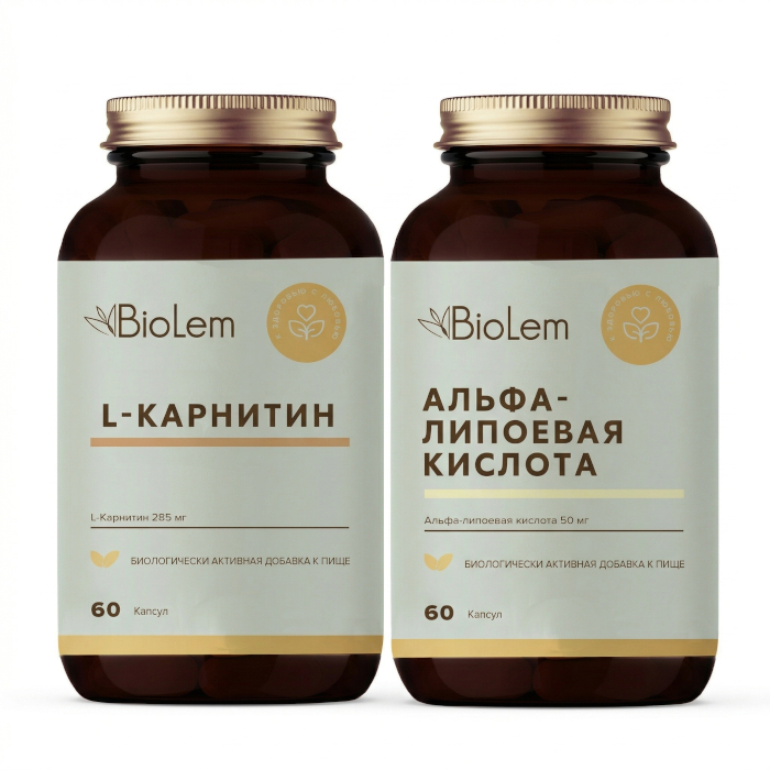 Изображение товара Набор BIOLEM: АЛЬФА-ЛИПОЕВАЯ КИСЛОТА N60 КАПС ПО 400МГ + L-КАРНИТИН N60 КАПС ПО 600МГ по специальной цене Изображение товара Набор BIOLEM: АЛЬФА-ЛИПОЕВАЯ КИСЛОТА N60 КАПС ПО 400МГ + L-КАРНИТИН N60 КАПС ПО 600МГ по специальной цене
