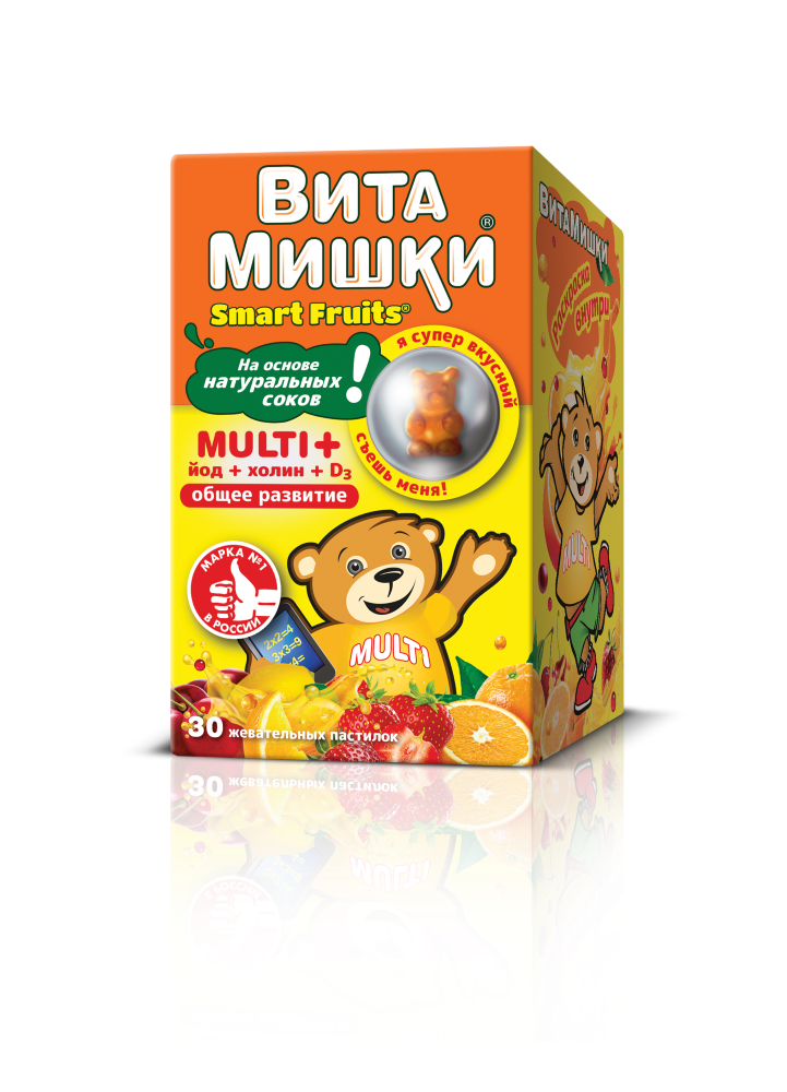 Изображение товара ВитаМишки Multi+ йод и холин 30 шт. жевательные пастилки