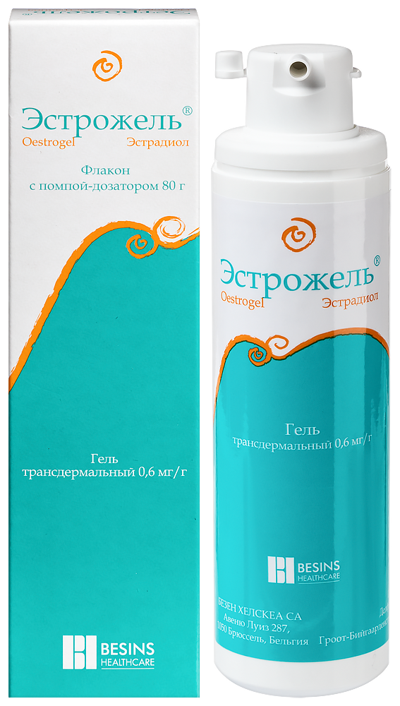 Эстрожель 0,6 мг/г флакон гель трансдермальный 80 гр инструкция по применению