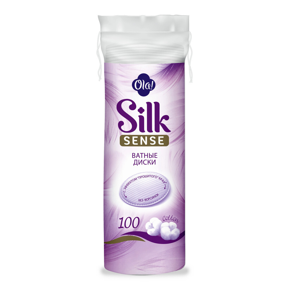 Изображение товара Ватные диски Ola silk sense для снятия макияжа и ухода за кожей 100 шт