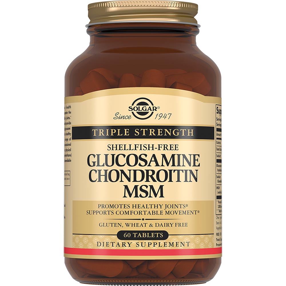 Изображение товара Солгар комплекс глюкозамина хондроитина и МСМ 120 таблеток