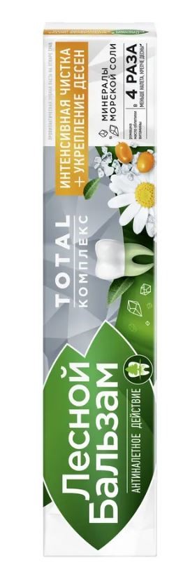 Изображение товара Лесной бальзам зубная паста с ромашкой и облепихой 75 мл натуральный уход