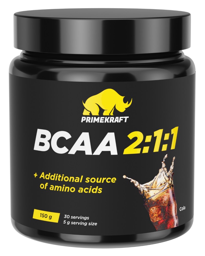 Изображение товара Prime kraft bcaa 2:1:1 со вкусом кола 150 гр
