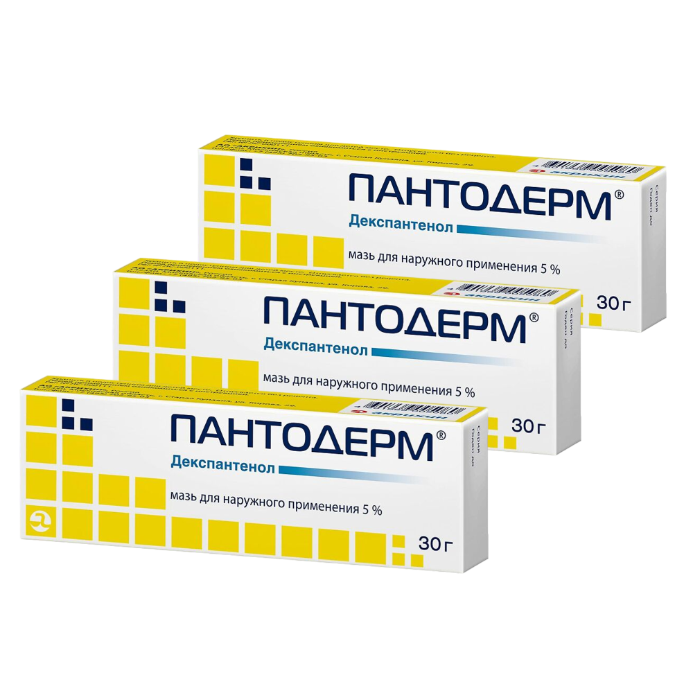 Изображение товара НАБОР ПАНТОДЕРМ 5% 30,0 МАЗЬ Д/НАРУЖ ПРИМ закажи 3 упаковки со скидкой 25%