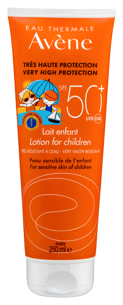 Изображение товара Avene солнцезащитное детское молочко SPF50+ 250 мл безопасная защита для чувствительной кожи ребёнк