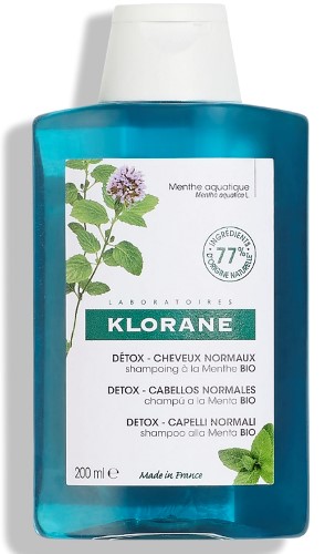 Изображение товара Klorane детокс-шампунь с экстрактом водной мяты 200 мл