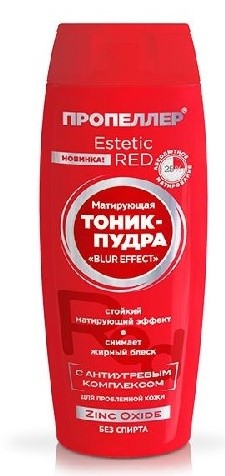 Изображение товара Пропеллер estetic red матирующая тоник-пудра zinc oxide 100 мл