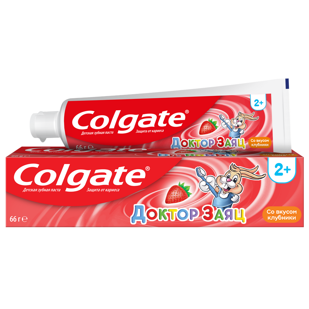 Изображение товара Colgate доктор заяц со вкусом клубники зубная паста 50 мл