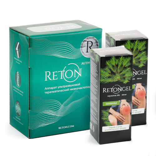 Изображение товара Набор медицинский аппарат АУТн-01 Ретон для физиотерапии + Retongel 100мл 2 уп от Ретон