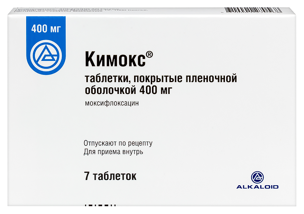 Изображение товара Кимокс 400 мг таблетки покрытые пленочной оболочкой 7 шт. для инфекций и воспалений