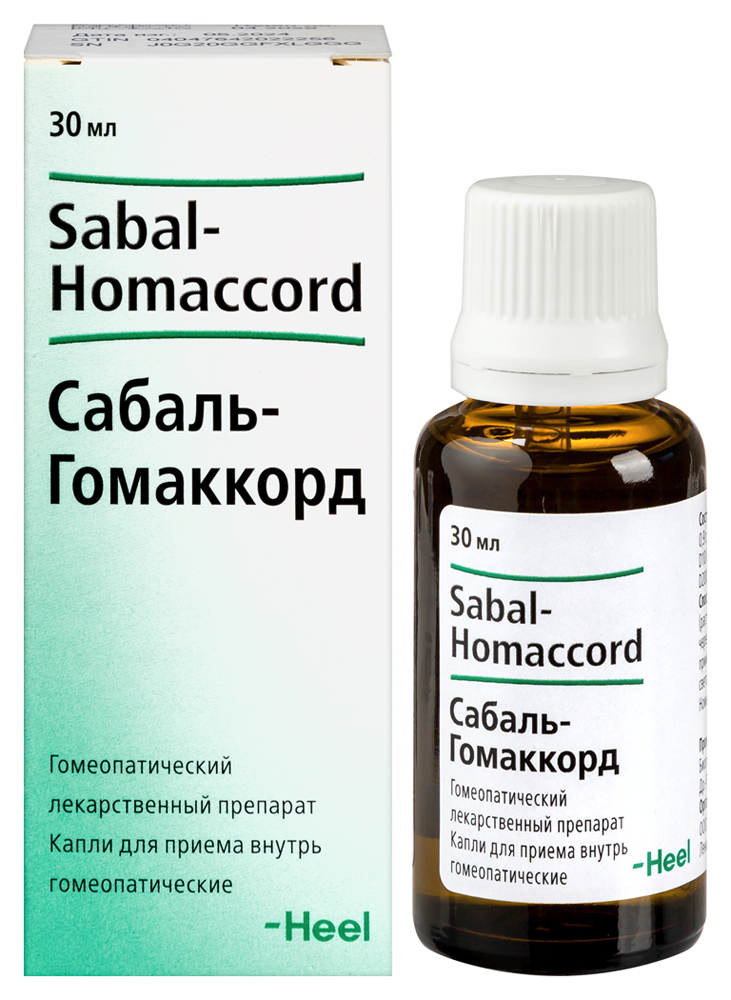 Изображение товара Капли Сабаль-гомаккорд для лечения гиперплазии простаты 30 мл гомеопатия