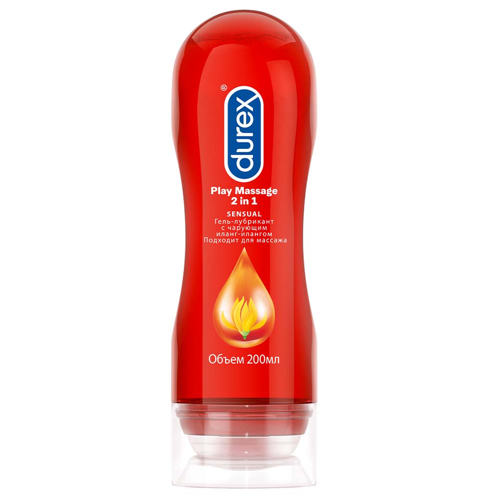 Durex гель-смазка play massage 2 в 1 sensual 200 мл