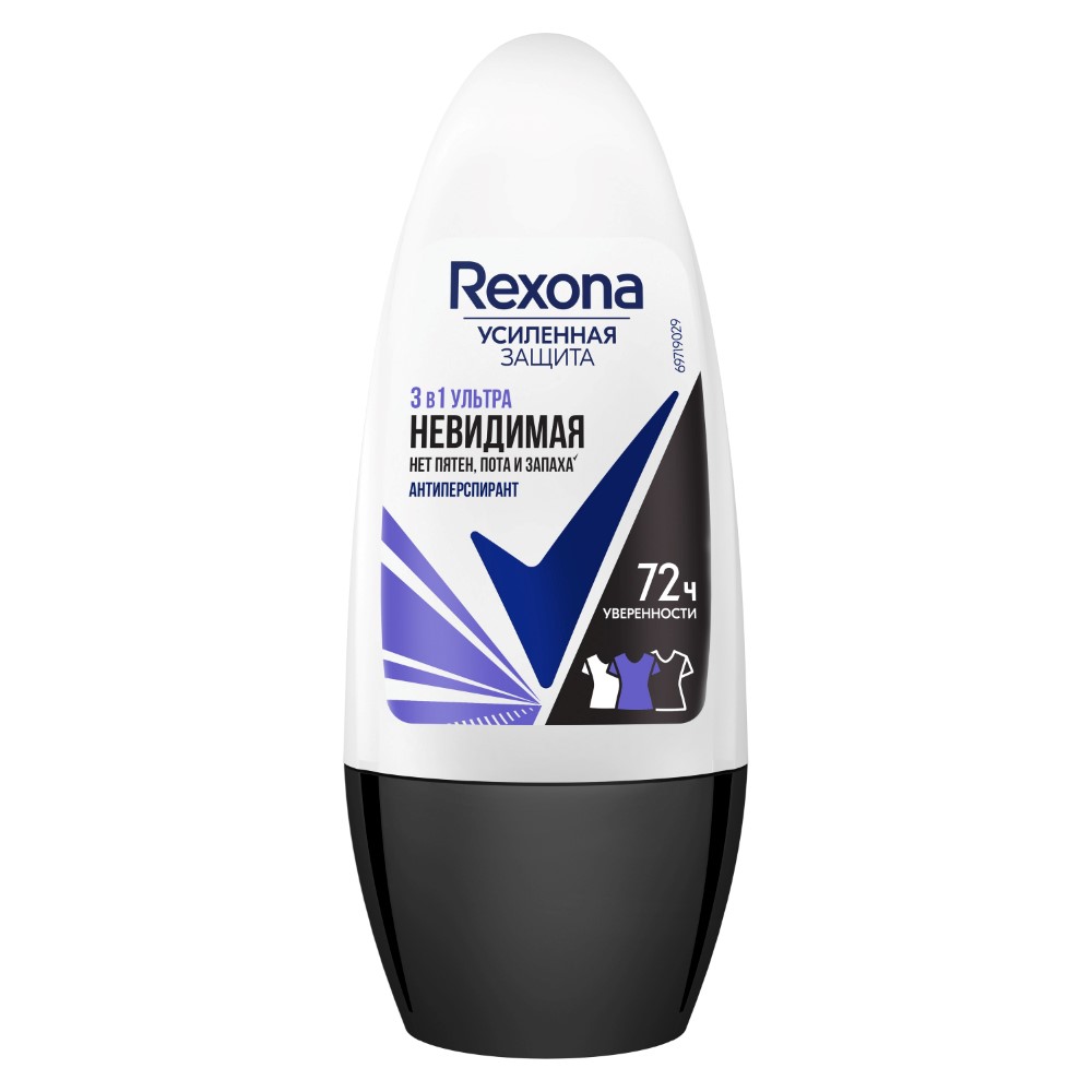 Изображение товара Антиперспирант Rexona шариковый ультраневидимый 50 мл