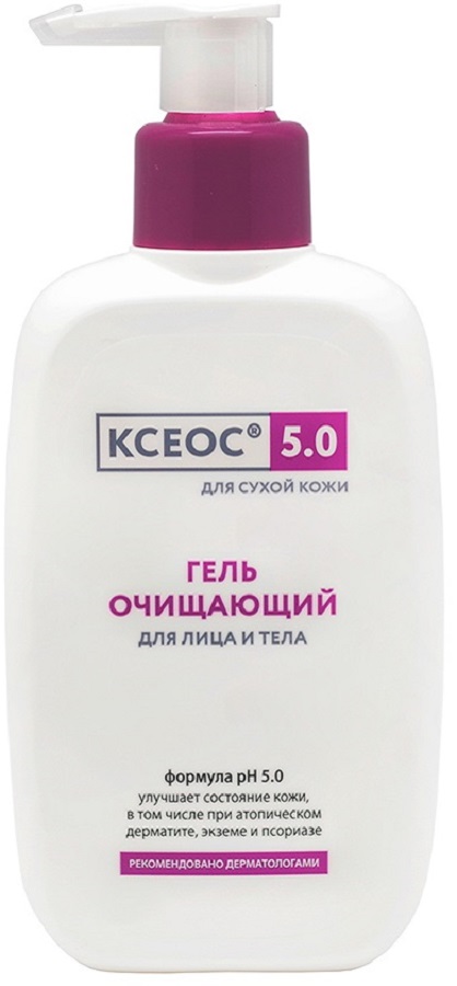 Изображение товара Гель очищающий КСЕОС 5.0 для сухой и чувствительной кожи 250 мл