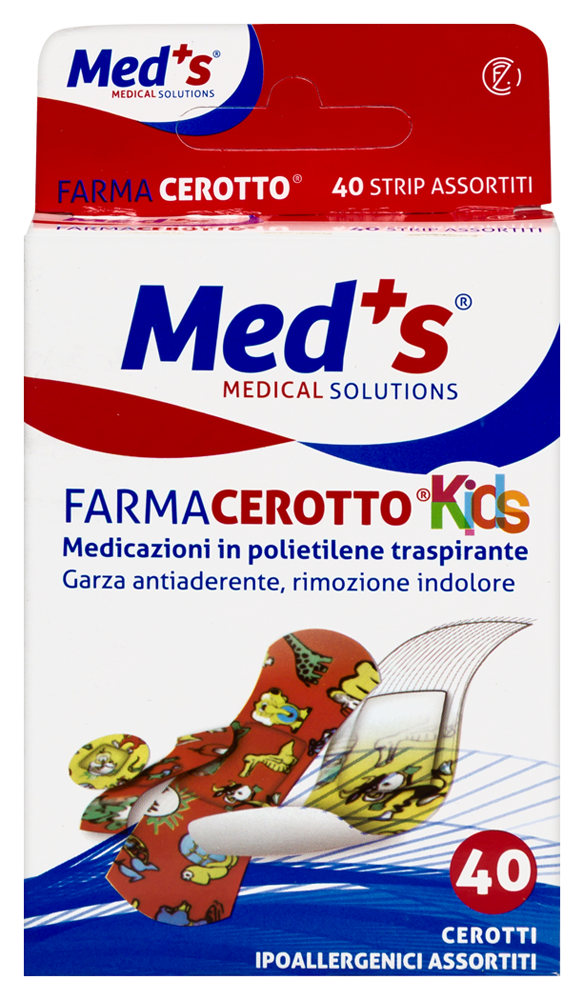 Изображение товара Farmacerotto extra resistente kids пластыри фиксирующие водонепроницаемые детские в ассортименте 40 шт./разноцветные