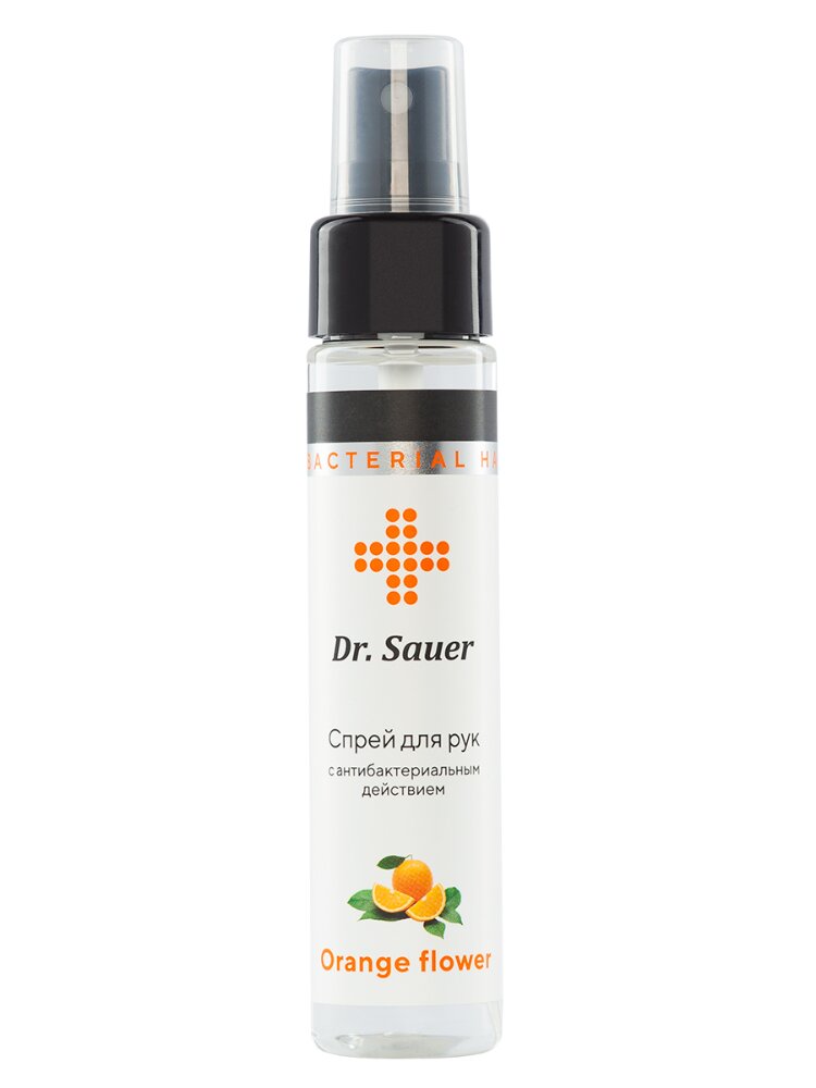 Изображение товара Dr sauer спрей для рук с антибактериальным действием orange flower 60 мл/ 75% спирт