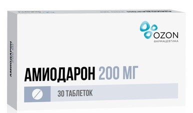 Амиодарон 200 мг 30 шт. таблетки инструкция по применению