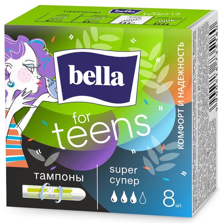 Изображение товара Гигиенические тампоны Bella for teens комфорт и надежность 8 шт. Изображение товара Гигиенические тампоны Bella for teens комфорт и надежность 8 шт.