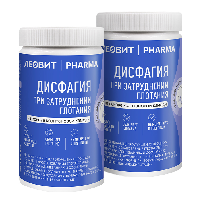 Изображение товара Набор из 2 уп. ЛЕОВИТ PHARMA дисфагия 370 гр