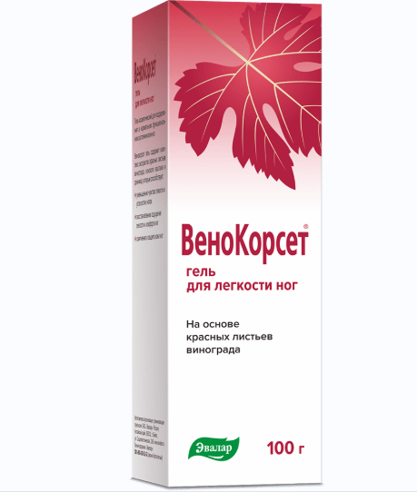 Изображение товара Венокорсет гель для легкости ног 100 гр - средство для снятия усталости и отеков
