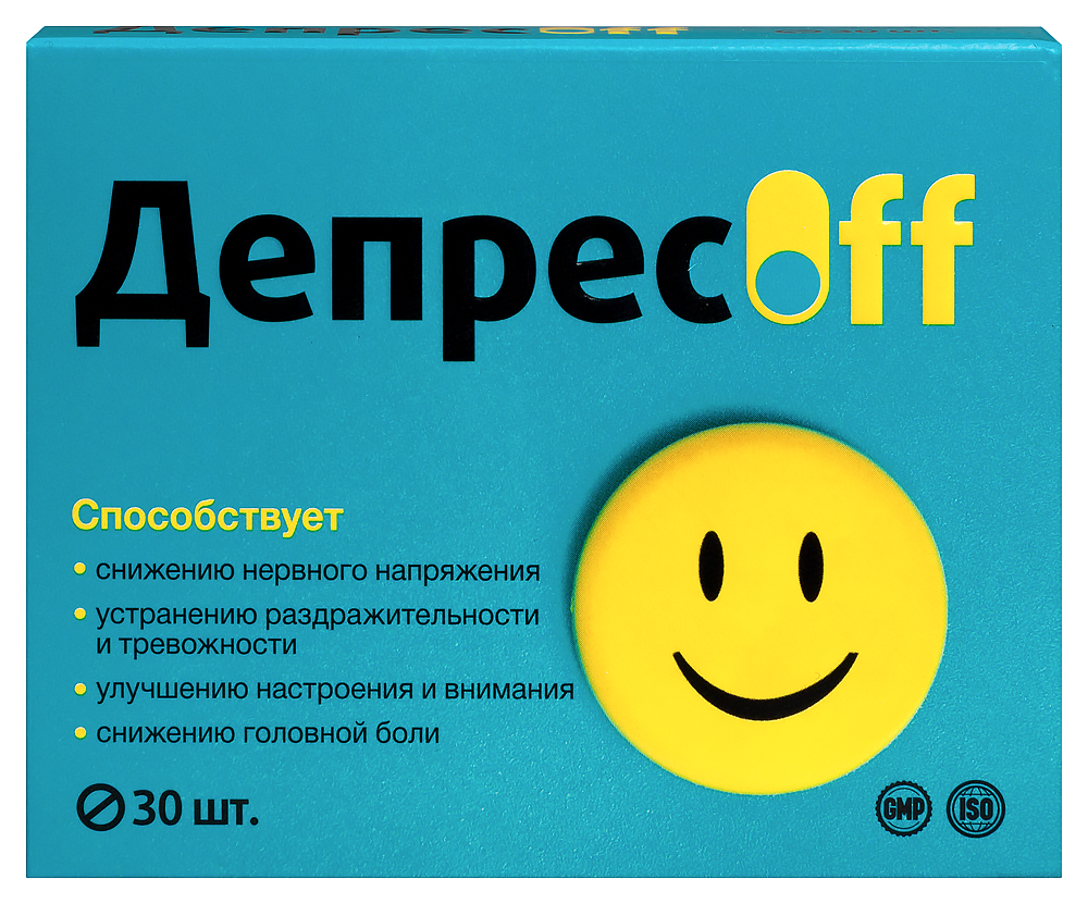 Изображение товара Витамир Депресофф 30 шт. таблетки, покрытые оболочкой массой 515 гр мг