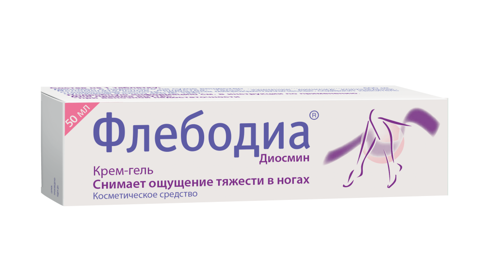 Изображение товара Флебодиа крем-гель для ног 50 мл для облегчения усталости и тяжести