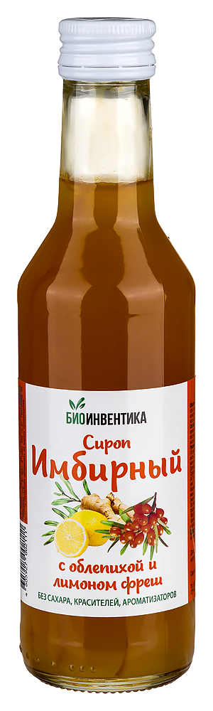 Изображение товара Сироп имбирный с облепихой и лимоном фреш 250 мл