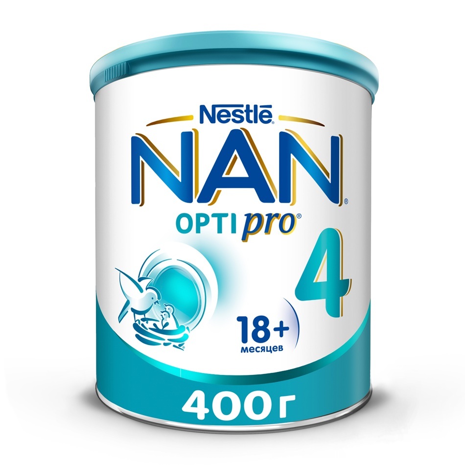 Изображение товара Детский сухой молочный напиток Nan 4 Optipro с олигосахаридами 400 г