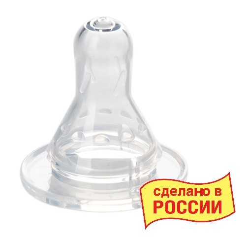Изображение товара Курносики соска силиконовая классическая быстрый поток 6+ 1 шт.