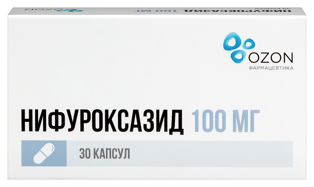 Изображение товара Нифуроксазид 100 мг 30 шт. капсулы