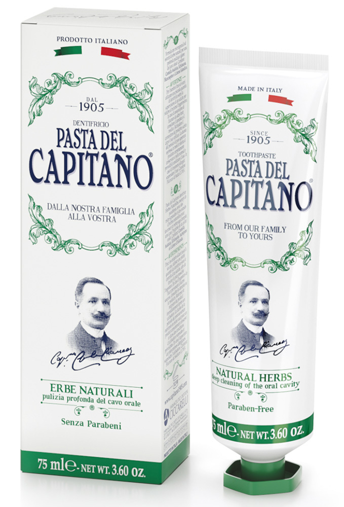 Изображение товара Зубная паста Pasta del Capitano 1905 с натуральными травами 75 мл