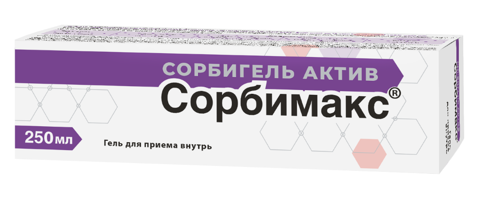 Изображение товара Сорбимакс сорбигель актив гель для приема внутрь 250 мл туба
