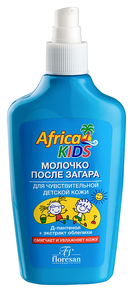 Изображение товара Floresan africa kids молочко после солнца с экстрактом календулы и облепихи 200 мл